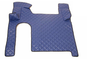Adatto per MAN*: TGX (2007-2017) Linea Standard, set tappetino, leva del cambio, due cassetti - blu, similpelle