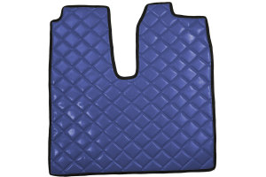Adatto per MAN*: TGX (2007-2017) Linea Standard, set tappetini, automatico, due cassetti - blu, similpelle