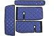 Adatto per MAN*: TGX (2007-2017) Linea Standard, set tappetini, automatico, due cassetti - blu, similpelle