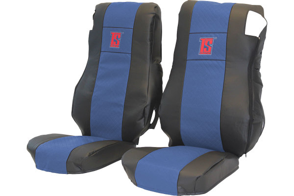 Passend für DAF*: XF105 / XF106 (2012-...) HollandLine Sitzbezüge - blau, Kunstleder