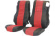 Passend für DAF*: XF105 / XF106 (2012-...) HollandLine Sitzbezüge - rot, Kunstleder