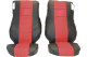 Geschikt voor DAF*: XF105 / XF106 (2012-...) HollandLine stoelhoezen - rood, kunstleer