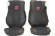 Passend für DAF*: XF105 / XF106 (2012-...) HollandLine Sitzbezüge - schwarz, Kunstleder
