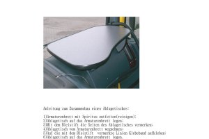 Passend f&uuml;r DAF*: XF105 (2005-2012) Beifahrertisch DesignLine