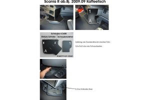 Geschikt voor Scania*: R2 (2009-2013) Koffieautomaat tafel