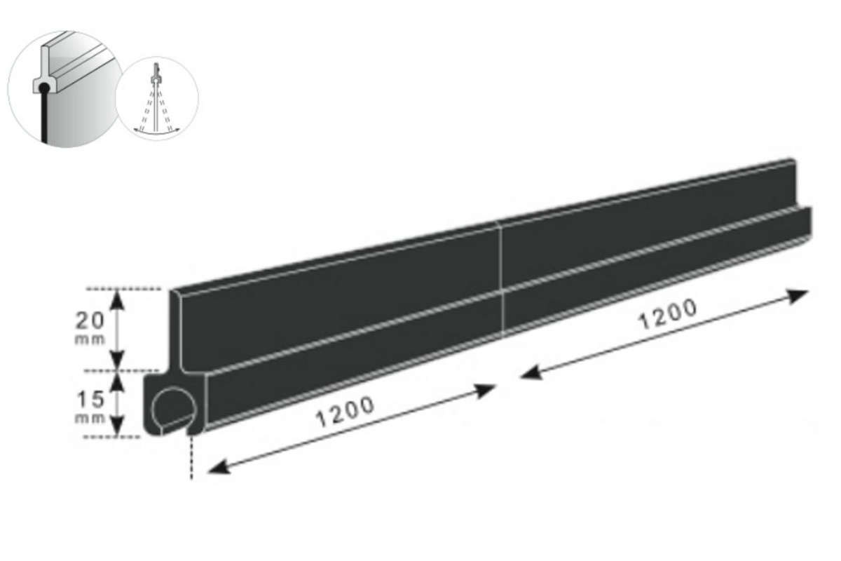 Weiß 60 x 18 cm 2 Stück Strapazierfähige Gummi-Schutzbleche/Schmutzfänger für LKW mit schwarzem LKW-Anhänger 