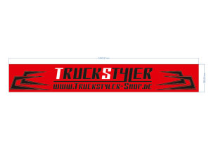 Truck rear mudflaps, including screen printing logo (10 pieces)   red