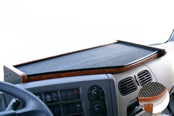 Geschikt voor Renault*: Premium (2005-2013) bestuurderstafel, cabine smal geborsteld houtlook
