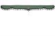 Lorry gordijnenset 5-delig, incl. planken groen Zwart Lengte 90cm TS Logo