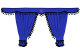 Set di tende Lorry 5 pezzi, incl. mensole blu nero Lunghezza 90 cm TS Logo
