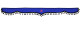 Lorry gordijnenset 5-delig, incl. planken blauw Zwart Lengte 90cm TS Logo