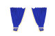 Set di tende Lorry 5 pezzi, incl. mensole blu beige Lunghezza 90 cm TS Logo