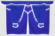 Truck curtain set 11 pieces, incl. shelves blue white Length of curtains 90 cm, bed curtain 150 cm TS Logo