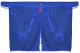 Truck curtain set 11 pieces, incl. shelves dark blue blue Length of curtains 90 cm, bed curtain 150 cm TS Logo