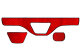 Lämplig för DAF*: XF106 (2013-...) HollandLine instrumentpanelklädsel - röd, läderimitation