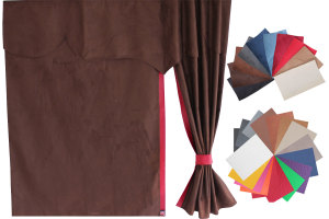 Lorry bed curtains, suede look, imitation leather edge,...