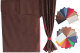 Truck bed curtains, suede look, imitation leather edge, strong darkening effect