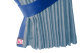 Lkw Bettgardinen, Wildlederoptik, Kunstlederkante, stark abdunkelnd hellblau blau* Länge149 cm