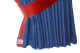 Truck bed curtains, suede look, imitation leather edge, strong darkening effect dark blue red* Länge149 cm