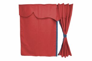 Truck bed curtains, suede look, imitation leather edge, strong darkening effect bordeaux blue* Länge149 cm