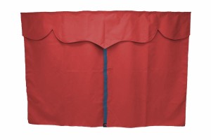 Truck bed curtains, suede look, imitation leather edge, strong darkening effect bordeaux blue* L&auml;nge149 cm
