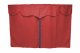 Truck bed curtains, suede look, imitation leather edge, strong darkening effect bordeaux blue* Länge149 cm