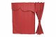 Truck bed curtains, suede look, imitation leather edge, strong darkening effect bordeaux bordeaux Länge149 cm