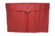 Lkw Bettgardinen, Wildlederoptik, Kunstlederkante, stark abdunkelnd bordeaux rot* Länge149 cm