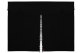 Wildlederoptik Lkw Bettgardine 3 teilig, mit Quastenbommel anthrazit-schwarz schwarz Länge 149 cm