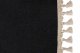 Wildlederoptik Lkw Bettgardine 3 teilig, mit Quastenbommel anthrazit-schwarz beige Länge 149 cm