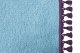 Wildlederoptik Lkw Bettgardine 3 teilig, mit Quastenbommel hellblau flieder Länge 149 cm