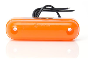 Luce dingombro anteriore, posteriore o laterale a LED 84 mm, arancione opaco