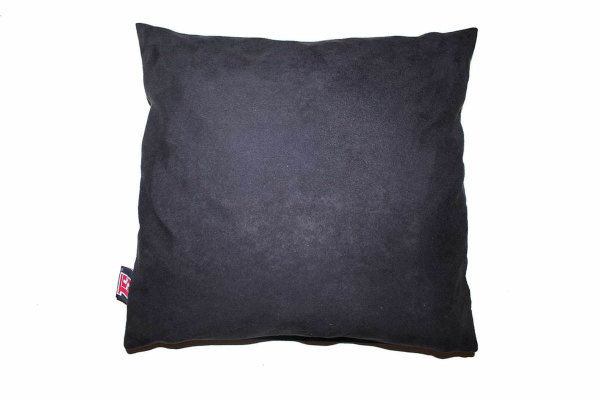 suedelook truck cushion, Square, 40x40cm anthracite-black