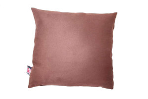 suedelook truck cushion, Square, 40x40cm dark brown