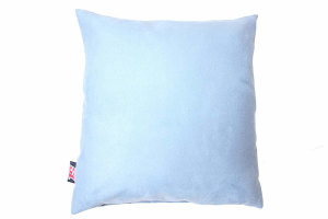 suedelook truck cushion, Square, 40x40cm light blue