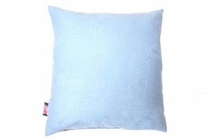Wildlederoptik Lkw Kissenbezug, Quadratisch, 40x40cm hellblau