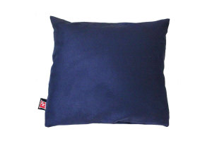 suedelook truck cushion, Square, 40x40cm dark blue