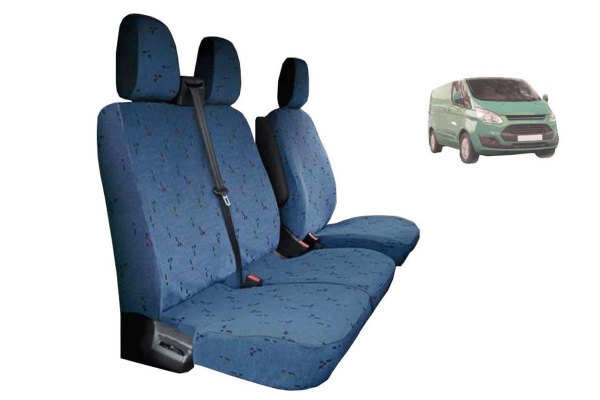 Lämplig för Ford*: Transit Custom sätesklädsel blå
