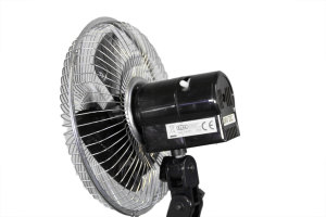 Ventilator 8 Zoll mit starkem Saugnapf, schwarz, 24 Volt