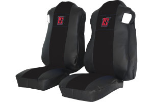 Fits Mercedes*: Actros MP4 | MP5 (2011-...), Arocs (2013-...) HollandLine seat covers, air suspension seat - black