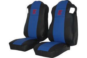 Fits Mercedes*: Actros MP4 | MP5 (2011-...), Arocs (2013-...) HollandLine seat covers, air suspension seat - blue