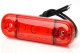 LED marker light, 12-24V, slim extra thin with 3x LED red