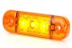 LED side marker light, 12/24V, slim extra thin with 3x LED orange