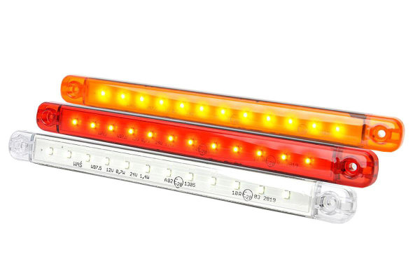 LED-sidomarkeringsljus 12/24V, smal, extra platt