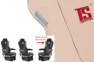 Fits MAN*: Seat covers for, TGL, 3-seater from 2005