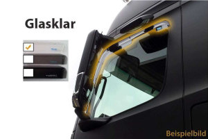 Fits DAF*:XF106 EURO6 (2013-) Climair Rain and wind deflectors - plugged - Crystal clear