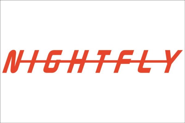 Sticker Decal  NIGHTFLY cut normal red Block