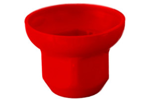 Truck Wheel nut Cap, plastic 32mm red