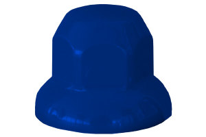 1x Truck Wheel nut Cap, plastic 32mm blue