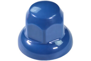 1x Lkw Radmuttern Abdeckkappe Kunststoff 32mm blau